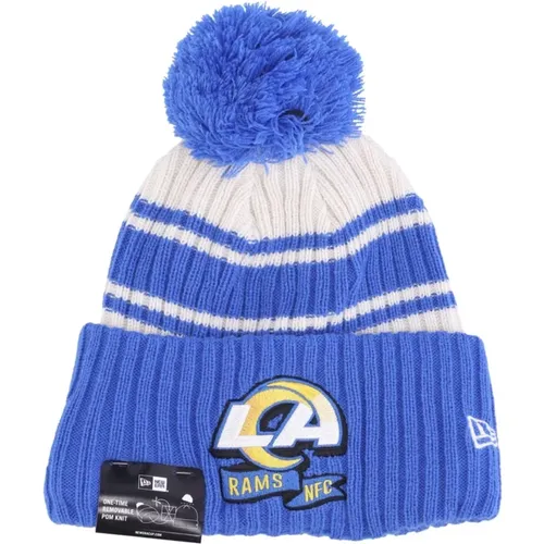 Beanies, male, , Size: ONE SIZE Los Angeles Rams Pom Pom Beanie - new era - Modalova