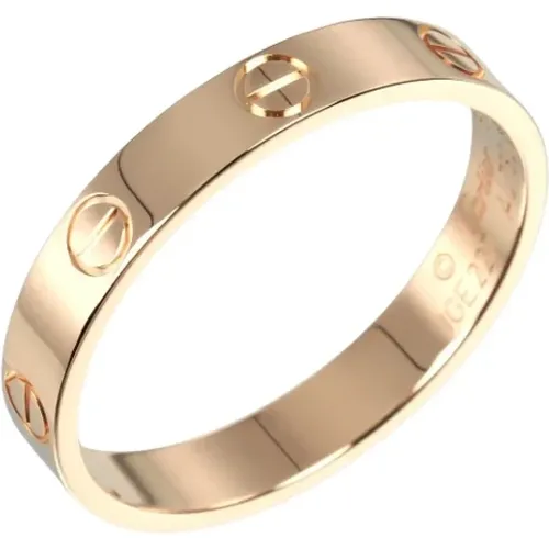 Pre-owned Jewellery, female, , Size: ONE SIZE Pre-owned Rose Gold rings - Cartier Vintage - Modalova