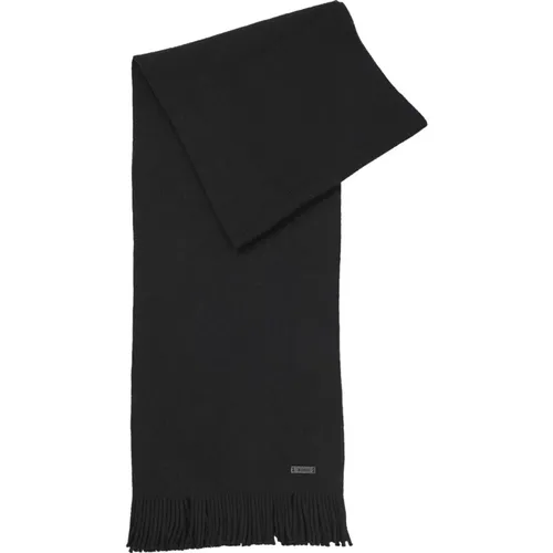 Winter Scarves, male, , Size: ONE SIZE Eco-friendly Wool Scarf Raschel Model - Hugo Boss - Modalova