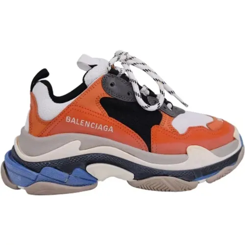 Pre-owned Polyester sneakers , male, Sizes: 4 UK - Balenciaga Vintage - Modalova