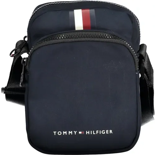 Messenger Bags, male, , Size: ONE SIZE Adjustable Shoulder Bag with Zip - Tommy Hilfiger - Modalova