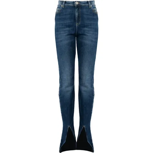 Slim Fit High Waist Jeans , Damen, Größe: W29 - pinko - Modalova