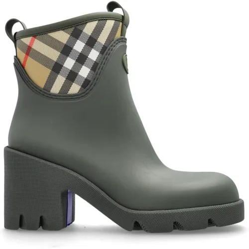 Rain Boots, female, , Size: 9 US Heeled wellingtons Marsh - Burberry - Modalova