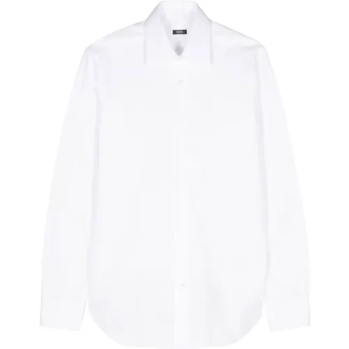 Weiße Casual Hemden , Herren, Größe: M - Barba - Modalova