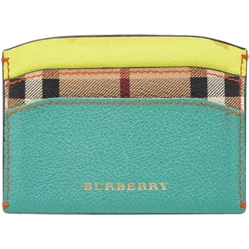 Pre-owned Wallets, female, , Size: ONE SIZE Pre-owned Coated canvas wallets - Burberry Vintage - Modalova