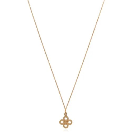 Necklaces, female, , Size: ONE SIZE Brass Necklace - TORY BURCH - Modalova