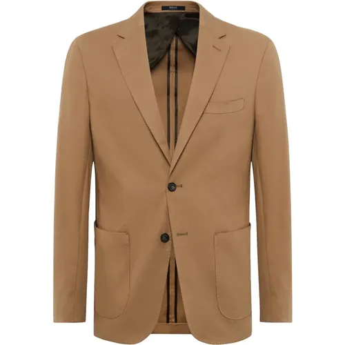 Diagonale Jacke aus Stretch-Baumwolle , Herren, Größe: XL - Boggi Milano - Modalova