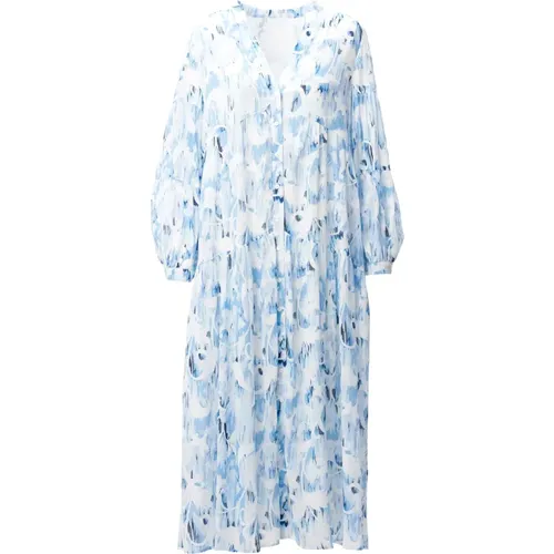 Floral Blue Dress Dinella , female, Sizes: L, S, XS - Lala Berlin - Modalova