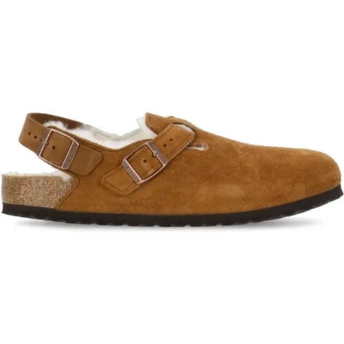 Clogs, unisex, , Size: 9 US Suede Leather Sandals Shearling Lined - Birkenstock - Modalova