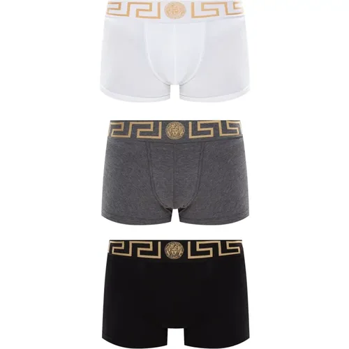 Logo boxers 3-pack , male, Sizes: XL, 2XL - Versace - Modalova