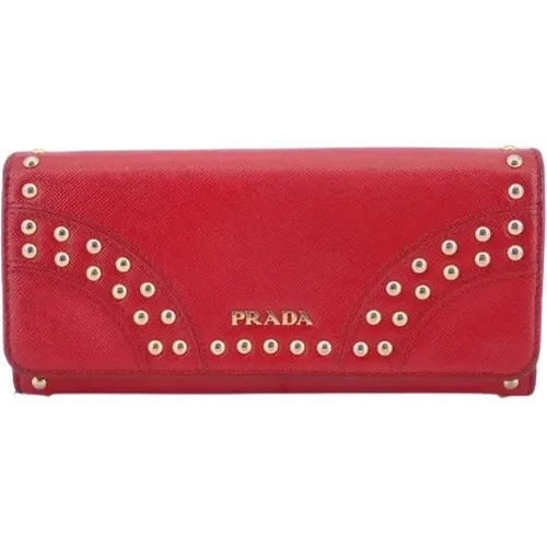 Pre-owned Leather wallets , female, Sizes: ONE SIZE - Prada Vintage - Modalova