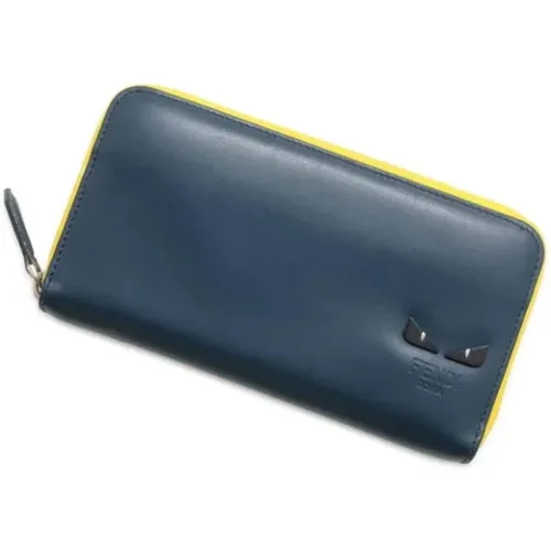 Pre-owned Wallets, male, , Size: ONE SIZE Pre-owned Leather wallets - Fendi Vintage - Modalova