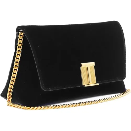 Cross Body Bags, female, , Size: ONE SIZE Foldover Crossbody Bag - Tom Ford - Modalova
