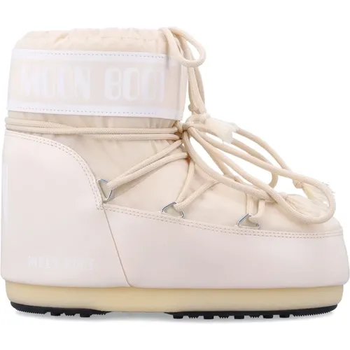 Cream Closed Nylon Boots Aw24 , female, Sizes: 6 UK - moon boot - Modalova