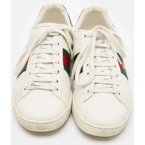 Pre-owned Leather sneakers , female, Sizes: 6 1/2 UK - Gucci Vintage - Modalova