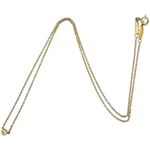 Pre-owned Jewellery, female, , Size: ONE SIZE Pre-owned Gold necklaces - Tiffany & Co. Pre-owned - Modalova