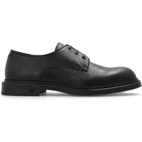 Leather shoes , Herren, Größe: 42 EU - Emporio Armani - Modalova