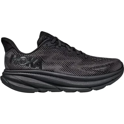 Clifton 9 Schwarzer Damen-Laufschuh , Damen, Größe: 41 1/3 EU - Hoka One One - Modalova