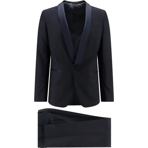 Wool Tuxedo with Satin Profiles , male, Sizes: 2XL, XL - Corneliani - Modalova