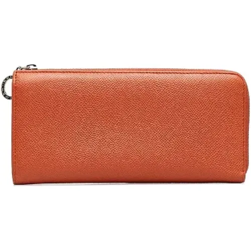 Pre-owned Wallets, female, , Size: ONE SIZE Pre-owned Leather wallets - Bvlgari Vintage - Modalova