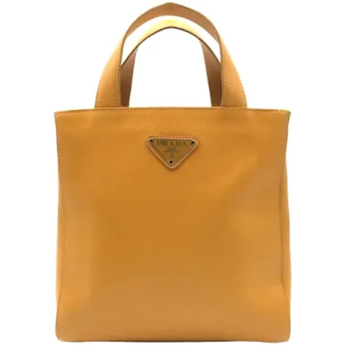 Pre-owned Tote Bags, female, , Size: ONE SIZE Pre-owned Leather totes - Prada Vintage - Modalova