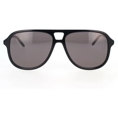 Vintage Pilot Sunglasses with Discreet Logo , male, Sizes: 57 MM - Gucci - Modalova