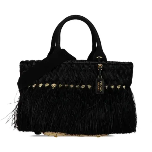 Pre-owned Raffia prada-bags , female, Sizes: ONE SIZE - Prada Vintage - Modalova