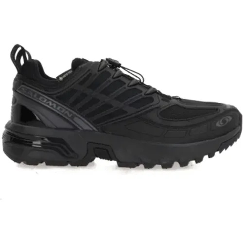 Schwarze Gore-Tex Low-Top Sneakers , Damen, Größe: 37 1/2 EU - Salomon - Modalova