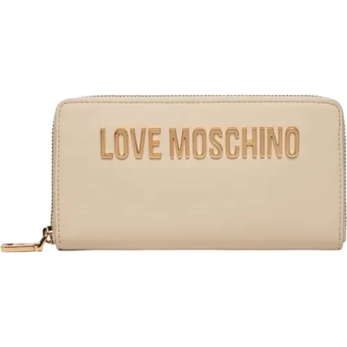 Wallets & Cardholders, female, , Size: ONE SIZE Zip Wallet - Love Moschino - Modalova