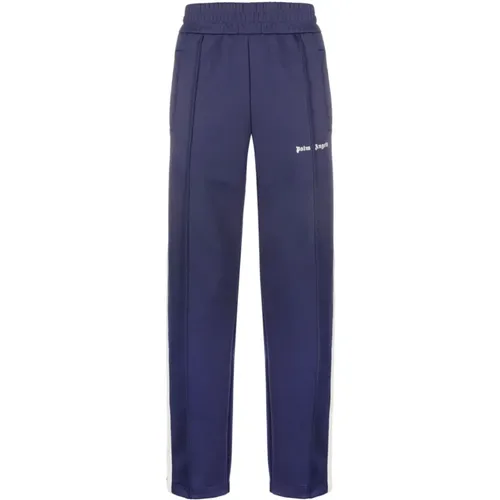 Sweatpants, male, , Size: L Elasticized Waistband Trousers - Palm Angels - Modalova