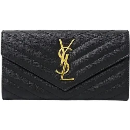 Pre-owned Leather wallets , female, Sizes: ONE SIZE - Yves Saint Laurent Vintage - Modalova