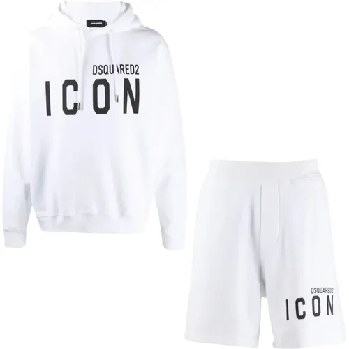 Icon Hoodie and Short Set in , male, Sizes: 2XL - Dsquared2 - Modalova