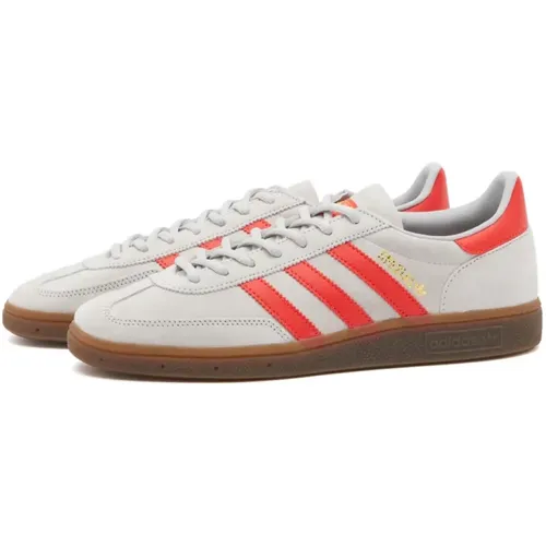 Sneakers, male, , Size: 13 2/3 US Handball Spezial Sneakers Grey Red Gold - adidas Originals - Modalova