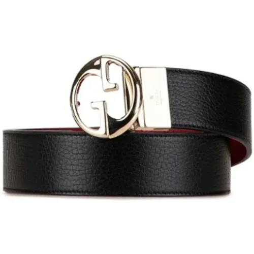 Pre-owned Belts, female, , Size: ONE SIZE Pre-owned Leather belts - Gucci Vintage - Modalova