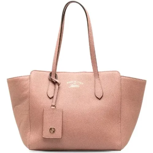 Pre-owned Tote Bags, female, , Size: ONE SIZE Pre-owned Leather totes - Gucci Vintage - Modalova