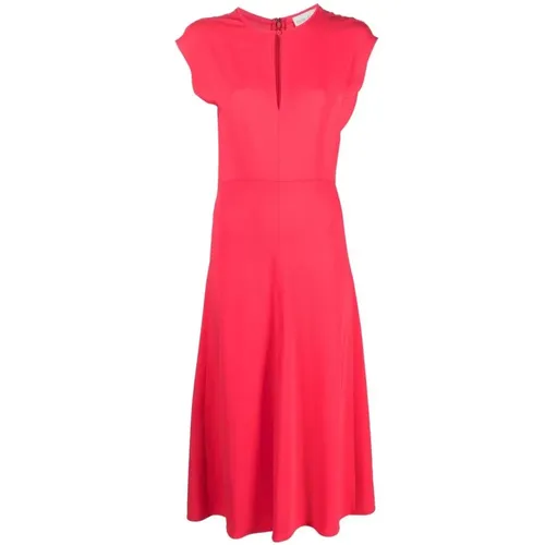 Wassermelonenrosa Ausgestelltes Kleid , Damen, Größe: S - Forte Forte - Modalova