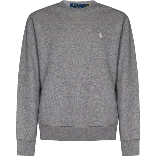 Grey Sweaters with Pony Embroidery , male, Sizes: L - Polo Ralph Lauren - Modalova