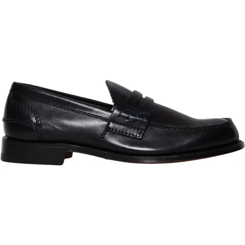 Loafers, male, , Size: 10 US Leather Moccasin Pembrey - Church's - Modalova