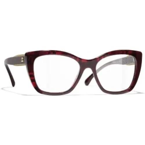 Rote Optische Brille für den täglichen Gebrauch,Braun/Havanna Optische Brille,Grüne Optische Brille mit Zubehör,Schwarze Optische Brille Stilvoll - Chanel - Modalova