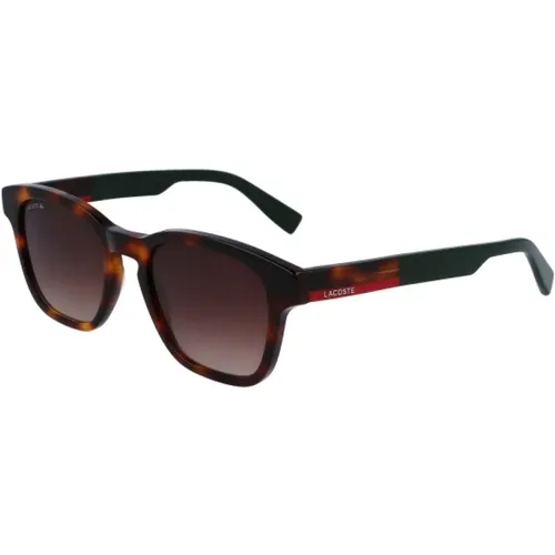 Braune Sonnenbrille für Männer - Lacoste - Modalova