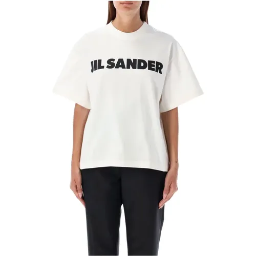 Logo T-shirt , female, Sizes: M, XS - Jil Sander - Modalova