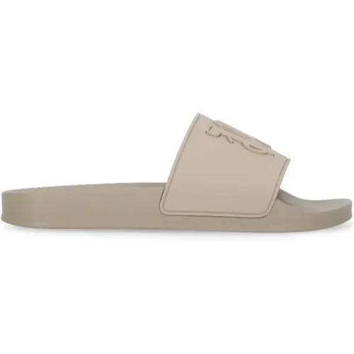 Slide Sandals with Relief Logo , female, Sizes: 3 UK - Palm Angels - Modalova
