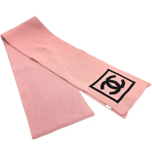 Pre-owned Scarves, female, , Size: ONE SIZE Pre-owned Cotton scarves - Chanel Vintage - Modalova