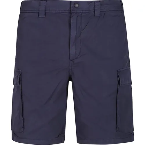 Casual Shorts, male, , Size: W34 Cargo Shorts in Gabardine Fabric - Woolrich - Modalova