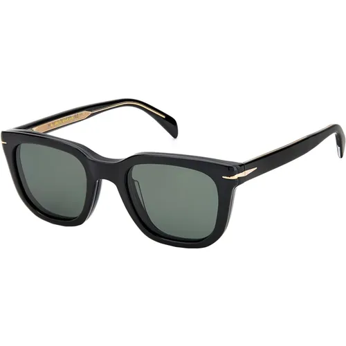 Schwarze/Klare Sonnenbrille mit Clip-On , Herren, Größe: 50 MM - Eyewear by David Beckham - Modalova