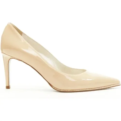 Pre-owned Leather heels , female, Sizes: 4 1/2 UK - René Caovilla Pre-owned - Modalova