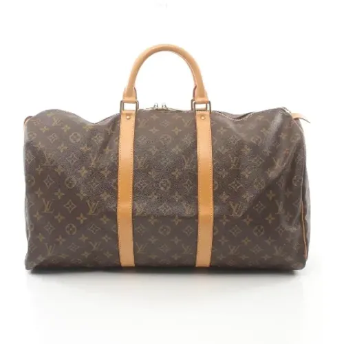 Pre-owned Weekend Bags, female, , Size: ONE SIZE Pre-owned Canvas louis-vuitton-bags - Louis Vuitton Vintage - Modalova