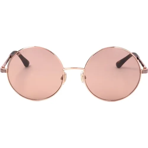 Goldene Metall Damen Sonnenbrille - Jimmy Choo - Modalova