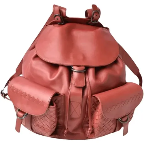 Pre-owned Leather backpacks , female, Sizes: ONE SIZE - Bottega Veneta Vintage - Modalova