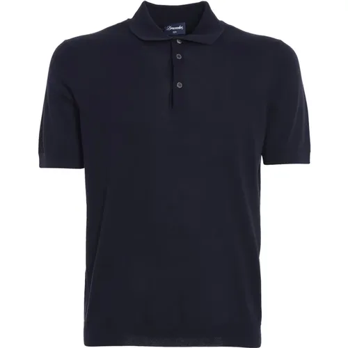 Buttoned Polo Shirt , male, Sizes: M, 2XL, L, 3XL, 4XL - Drumohr - Modalova